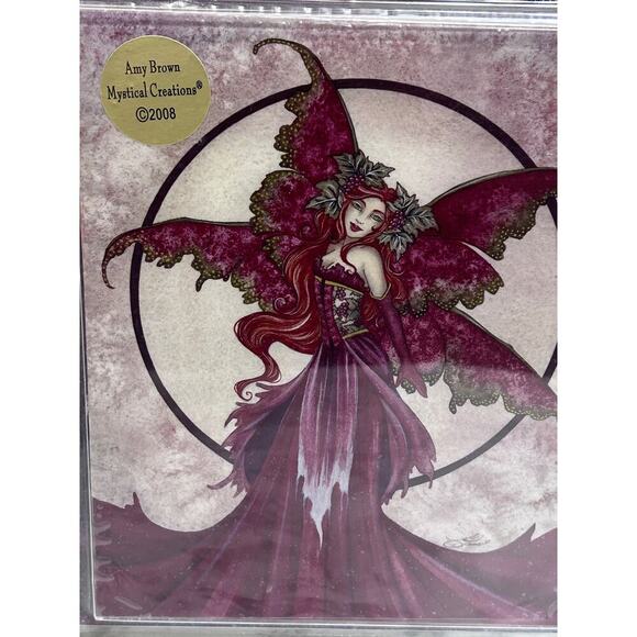 Amy Brown WallArt Mystical Creations '08 Fairy Gothic Ceramic Sensations Decor - Picture 1 of 7